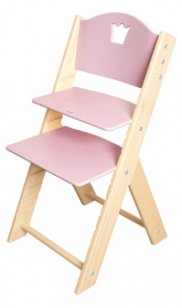 vyřazeno Rostoucí židle Sedees růžová - model 2011