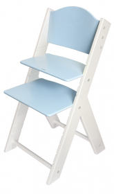 vyřazeno Rostoucí židle Sedees modrá s bílými bočnicemi - model 2011