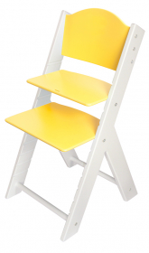 vyřazeno Rostoucí židle Sedees žlutá s bílými bočnicemi - model 2011