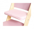 Růžový podsedák na růžové rostoucí židli Sedees