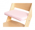 Růžový podsedák na přírodní rostoucí židli Sedees