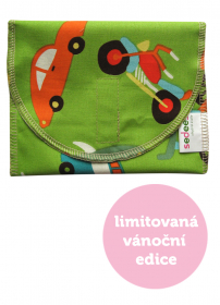 MagsBags.cz Svačinová kapsa malá - autíčka - LIMITOVANÁ VÁNOČNÍ EDICE