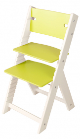 Sedees Chytrá rostoucí židle Sedees Line zelená, bílé bočnice 