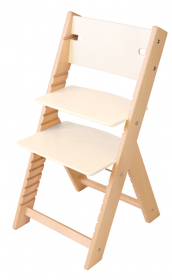Sedees Chytrá rostoucí židle Sedees Line - olejovaná bílá